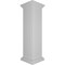 Ekena Millwork 12"W x 48"H Plain Newel Post, Flat Capital & Base Trim (Installation kit included) NWL12X48PLF0B0 - alternate 8